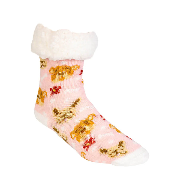 Dr. Johnny's Fuzzy Socks: FTD-DOGMOM-PINK