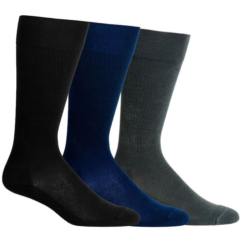 3 Pack - Compression Socks - Solid/Knee-High