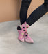 3 Pack - Compression Socks - Black + Pink/Knee-High