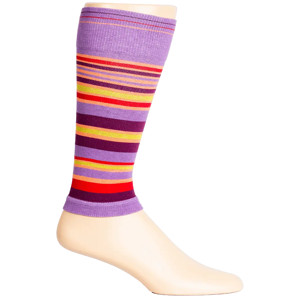 Stripe Purple + Orange Cotton Compression Sleeve