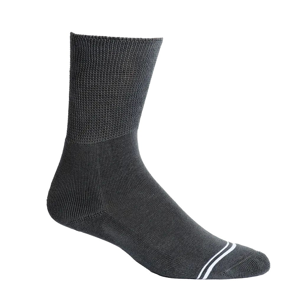 Solid Grey Diabetic Socks
