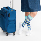 Stripes Navy - Medical Compression Socks thumbnail 2