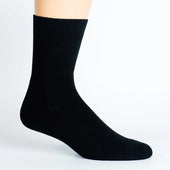Solid Black Diabetic Socks thumbnail 1