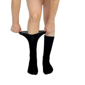 Solid Black Diabetic Socks thumbnail 2
