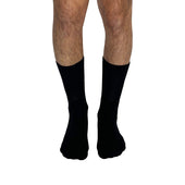 Solid Black Diabetic Socks thumbnail 5