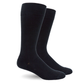 Solid Black Cotton - Medical Compression Socks (30-40 mmHg) thumbnail 1